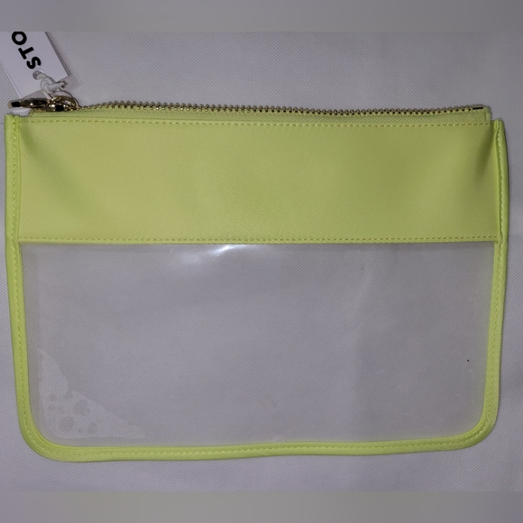 Stoney Clover Lane clear flat pouch Clear NWT LIME "STUFF" - Picture 2 of 7